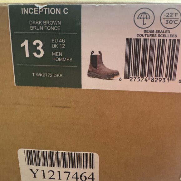 Kamik Mens Inception C Chelsea Boot Brown Size 13 M - Picture 7 of 7